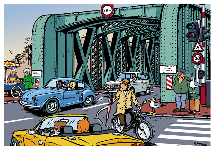 Carte Postale de Nicolas Stérin - Pont Colbert - Dieppe