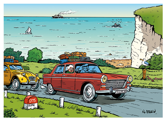 Carte Postale de Nicolas Stérin - Voiture Rouge - Polète